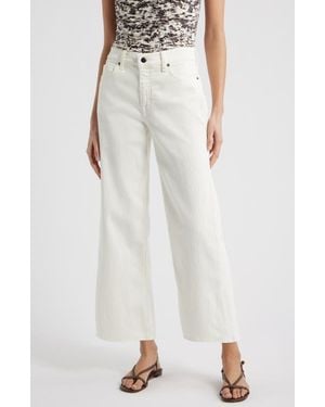 Nordstrom Stella High Waist Wide Leg Jeans - White