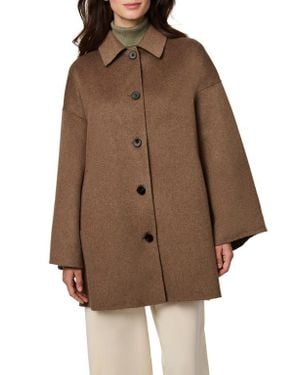 Bernardo Double Face Car Coat - Brown