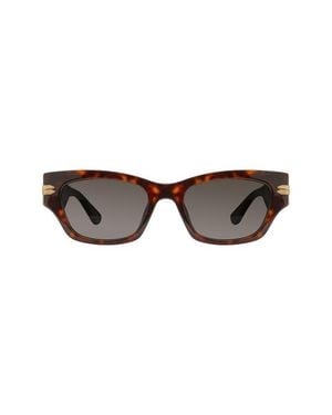 Stuart Weitzman 52Mm Gradient Rectangular Sunglasses - Multicolor