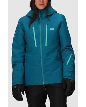 Outdoor Research Powderverse Waterproof Ski Jacket - Blue