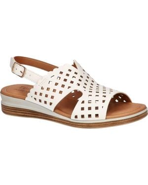 Easy Street Martella Slingback Wedge Sandal - Brown