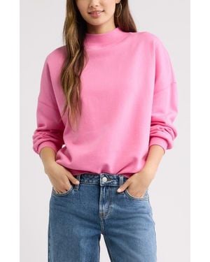 BP. Mock Neck Sweatshirt - Red