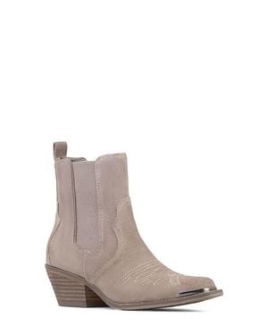 Donald J Pliner Tayden Western Chelsea Boot - Brown