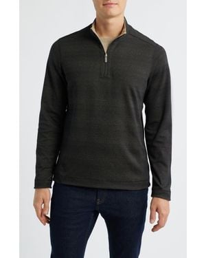 Johnston & Murphy Xc4 Reversible Performance Quarter Zip - Black
