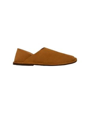 Sandro Split Leather Slippers - Brown