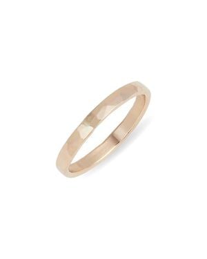 Nashelle Coffee Band Ring - White