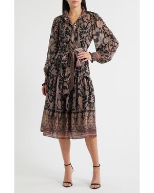 Kobi Halperin Moses Mixed Print Long Sleeve Dress - Multicolor