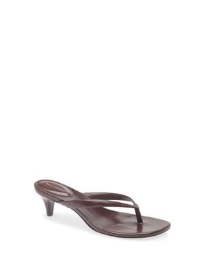 Reformation Amelia Leather Heeled Thong Sandal - Multicolor