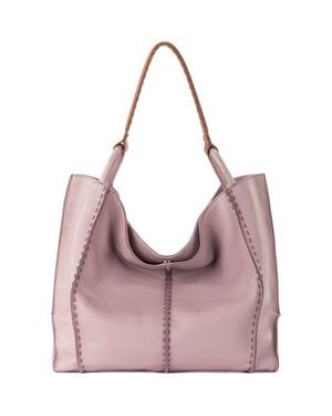 The Sak Los Feliz Large Tote Leather Bag - Purple