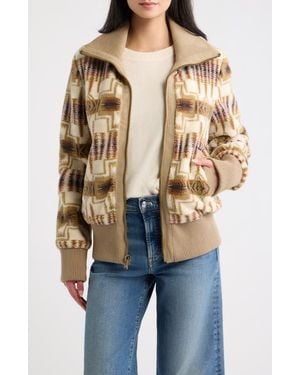 Pendleton Foxglove Fleece Bomber Jacket - Metallic