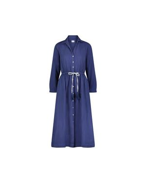 MER ST BARTH Anais Shirtdress - Blue