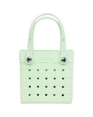 Crocs™ Small Woven Style Crossbody Tote With Top Handles And Removeable Crossbody Strap - Green