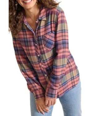 Tommy Bahama Ruby Shores Plaid Shirt - Red