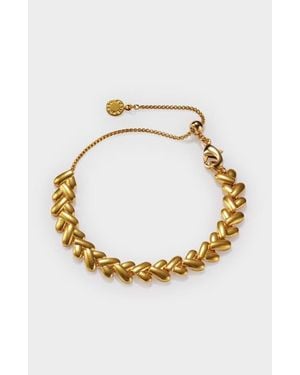 Katie Loxton Heart Link Bracelet - Metallic