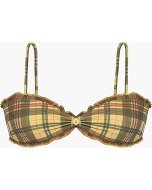 Oddli Bralette Bikini Top - Brown