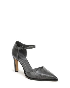 Franco Sarto Alexa Ankle Strap Pointed Toe Pump - Gray