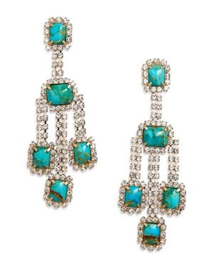 Gas Bijoux Leonor Drop Earrings - Blue