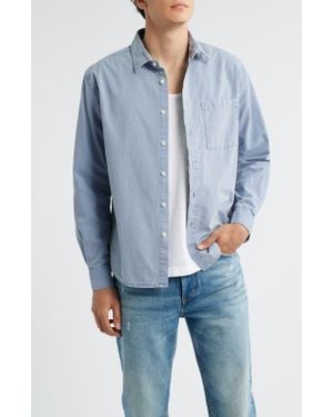 Alex Crane Pac Organic Cotton Button-Up Shirt - Blue