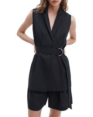 Rag & Bone Mandi Belted Vest - Black