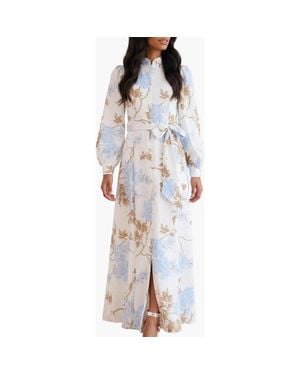 Needle & Thread Wisteria Jacquard Shirt Dress - Multicolor