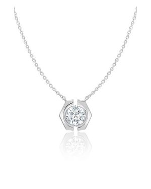 Crislu Solara Cubic Zirconia Necklace - Blue
