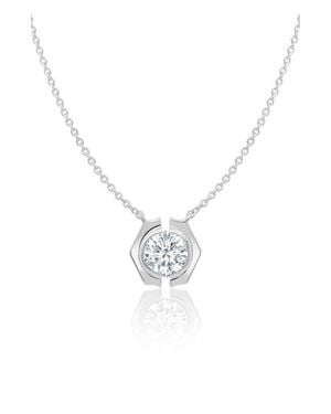 Crislu Solara Cubic Zirconia Necklace - Blue