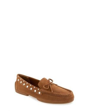 Splendid Felipe Studded Suede Loafer - Brown