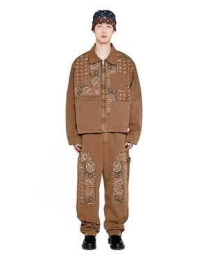 MCM X Kasina Bandana Monogram Pants - Natural