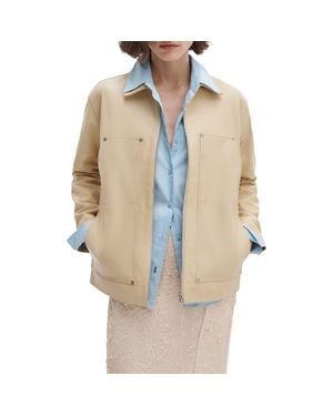 Rag & Bone Sid Leather Jacket - Natural