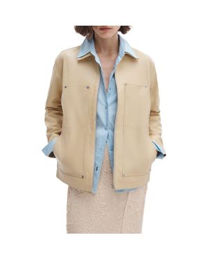 Rag & Bone Sid Leather Jacket - Natural