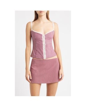 Bella Venice Caroline Stripe Camisole - Purple