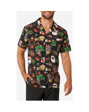Opposuits Merry Jinglejoy Camp Shirt - Black
