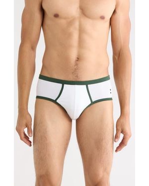 Ron Dorff Sports Y-Front Stretch Cotton Briefs - Blue