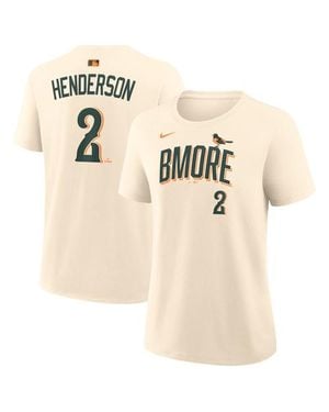 Nike Gunnar Henderson Baltimore Orioles 2026 City Connect Name & Number T-Shirt - Natural