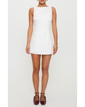 Princess Polly Yumiko Skirted Organic Cotton Romper - White