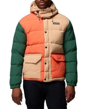 Columbia Wallowa Water Repellent Down Puffer Jacket With Removable Hood - Multicolor