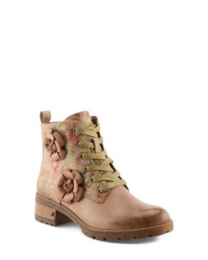 Spring Step Martinela Combat Boot - Brown