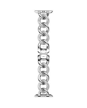 Swarovski Sparkling Chain 20Mm Apple Watch Bracelet Watchband - Metallic