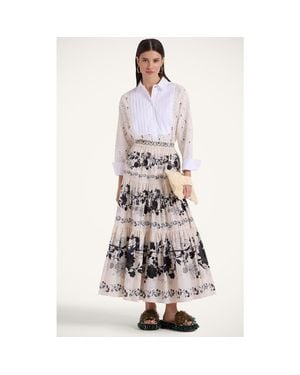 La DoubleJ Big Skirt Placée - White
