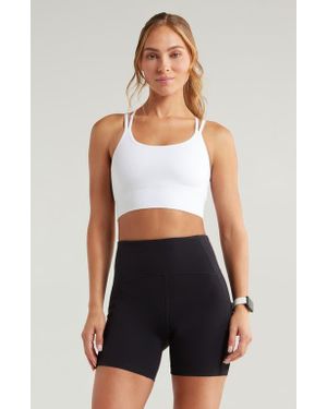 Zella Seamless Strappy Sports Bra - Blue