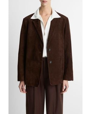 Vince Suede Blazer - Brown