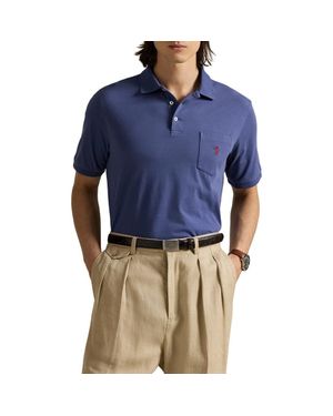Polo Ralph Lauren Classic Fit Cotton Pocket Polo - Blue