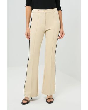 Anatomie Winny Stripe Performance Twill Bootcut Pant - Natural