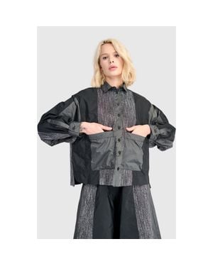 Alembika Gauntlet Boxy Shirt - Gray