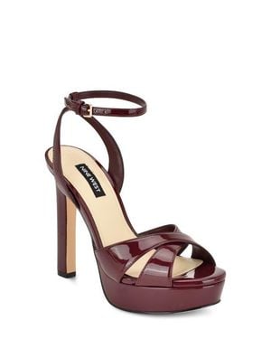 Nine West Wilda Ankle Strap Platform Sandal - Pink