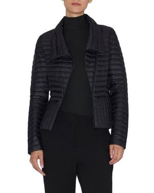 SOIA & KYO Brandy-U Recycled Nylon Puffer Jacket - Blue