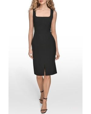Donna Karan Sleeveless Sheath Dress - Black