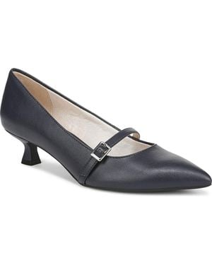 LifeStride Madelyn Mary Jane Pointed Toe Kitten Heel Pump - Blue