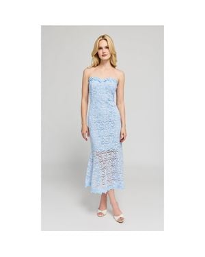 Generation Love Makaia Two Tone Lace Dress - Blue