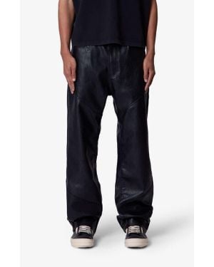 MNML Ultra Baggy Faux Leather Pants - Black